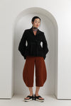 Wool-crepe jacket Arakawa, Black